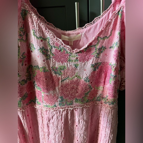 NWT - LOVE SHACK FANCY - THRESSEY DRESS IN FROSTED BERRY SIZE: 12 - Picture 9 of 16